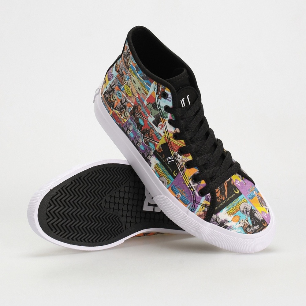 DC Star Wars Manual HI Unisex Black Canvas Skate Inspired Sneakers Shoes Size 8 - Picture 1 of 13